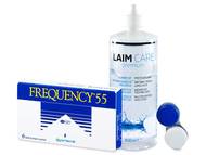 Frequency 55 (6 šošoviek) + roztok Laim Care 400ml Kontaktné šošovky lacno - Frequency 55 (6 šošoviek) + roztok Laim Care 400ml
