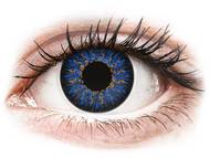 ColourVUE Glamour Blue - dioptrické (2 šošovky) Farebné kontaktné šošovky - kozmetické očné šošovky - zmena farby očí - ColourVUE Glamour Blue - dioptrické (2 šošovky)