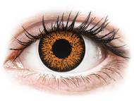 ColourVUE Glamour Honey - dioptrické (2 šošovky) Farebné kontaktné šošovky - kozmetické očné šošovky - zmena farby očí - ColourVUE Glamour Honey - dioptrické (2 šošovky)