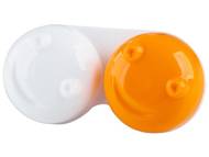 Puzdro na šošovky 3D - oranžové Príslušenstvo k šošovkám - Puzdro na šošovky 3D - oranžové