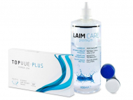 TopVue Plus (6 šošoviek) + Laim Care 400 ml Kontaktné šošovky lacno - TopVue Plus (6 šošoviek) + Laim Care 400 ml