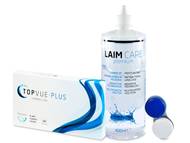 TopVue Plus (6 šošoviek) + Laim Care 400 ml Kontaktné šošovky lacno - TopVue Plus (6 šošoviek) + Laim Care 400 ml