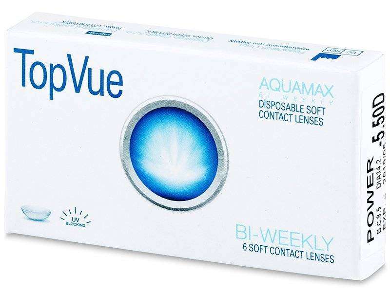 TopVue Bi-weekly (6 šošoviek) - Štrnásťdenné kontaktné šošovky