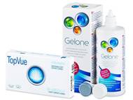 TopVue Bi-weekly (6 šošoviek) + roztok Gelone 360 ml Kontaktné šošovky lacno - TopVue Bi-weekly (6 šošoviek) + roztok Gelone 360 ml